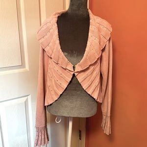 Light Pink Sweater Shrug XL